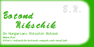 botond mikschik business card